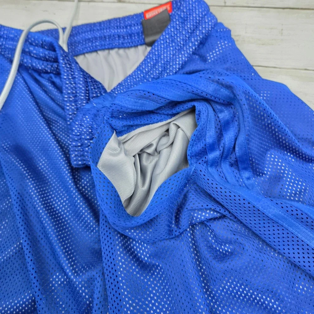 Adidas Basketball‎ Mesh Shorts Mens 2XL Royal Blue S92097 Striped Athletic Gym